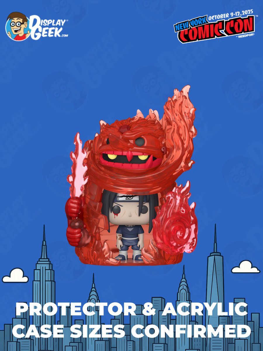 DisplayGeek's tweet image. #NYCC Exclusive protector size confirmed and available now: Pop! Moment Itachi (Susano'o) (In 0.50mm Protector OR 3mm Custom Acrylic Case!) 
#DisplayGeek #Funko #FunkoPops #PopProtector #NYCC2025 #NewYorkComicCon #ComicCon