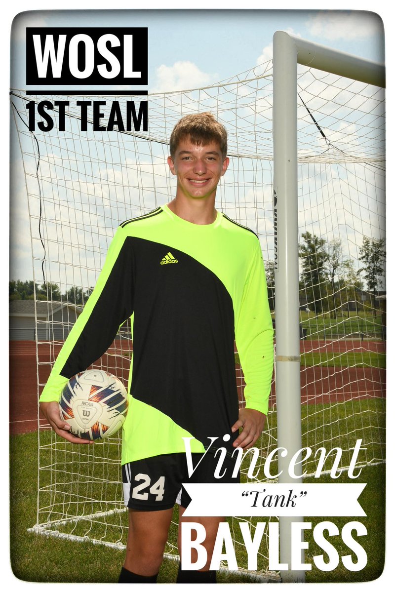 Congrats to Vincent Bayless on making first team all League Goal Keeper.  He did not allow a single goal in League play this season.