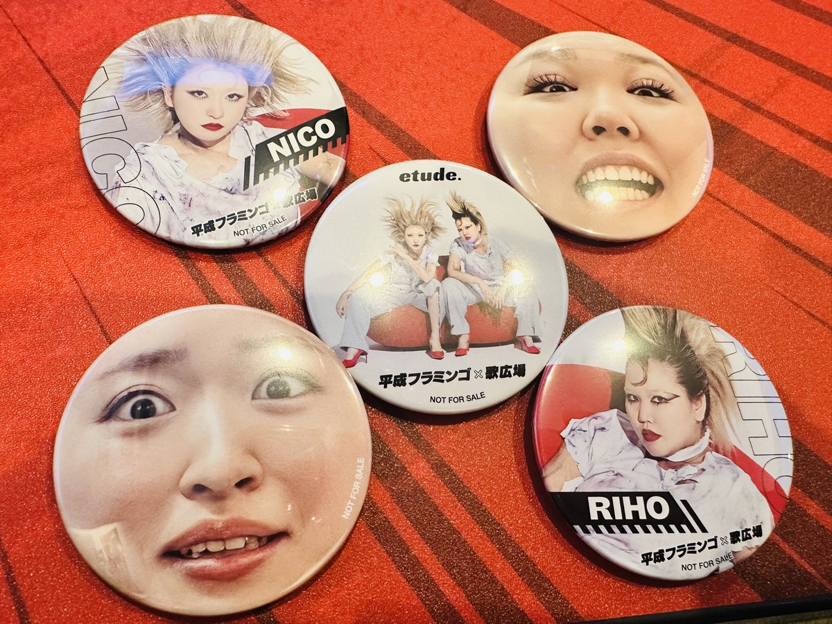 顔だけ缶バッチ可愛い🥹❤️‍🔥 #平成フラミンゴ #ウタヒロ #DAM