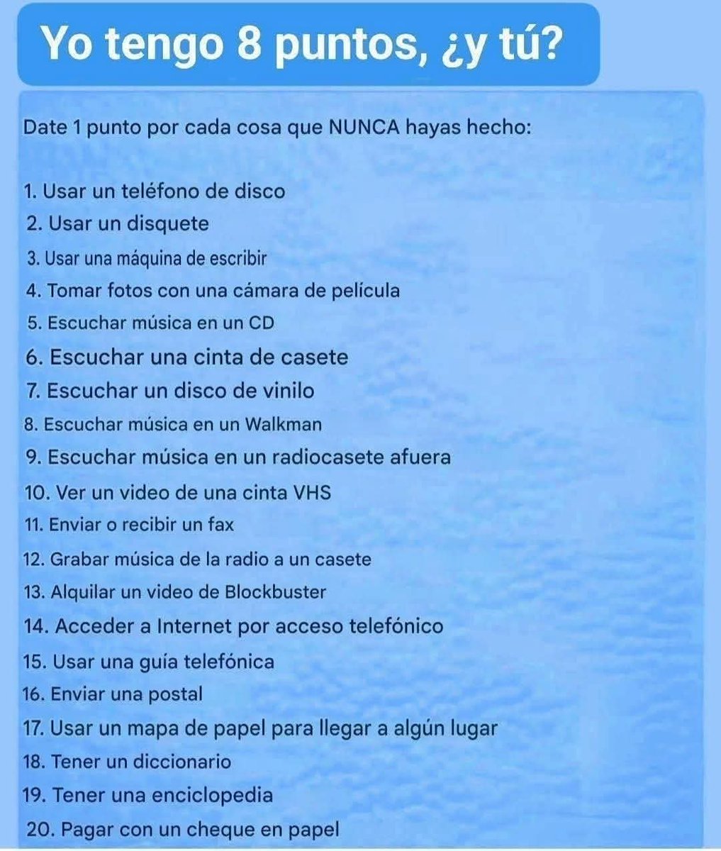 Cero patatero... Soy más viejo que los caminos....
