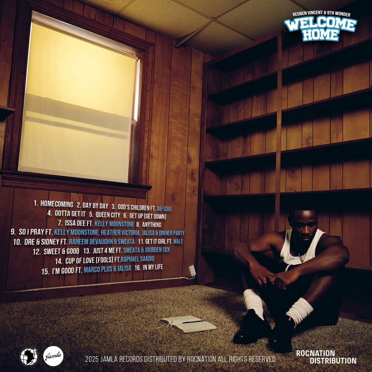 RV (@reubenvincent_) on Twitter photo WELCOME HOME fully produced by <a href="/9thwonder/">9th Wonder</a> OCTOBER 24TH
ALBUM COVER + TRACKLIST. π‘ WELCOME HOME fully produced by <a href="/9thwonder/">9th Wonder</a> OCTOBER 24TH
ALBUM COVER + TRACKLIST. π‘