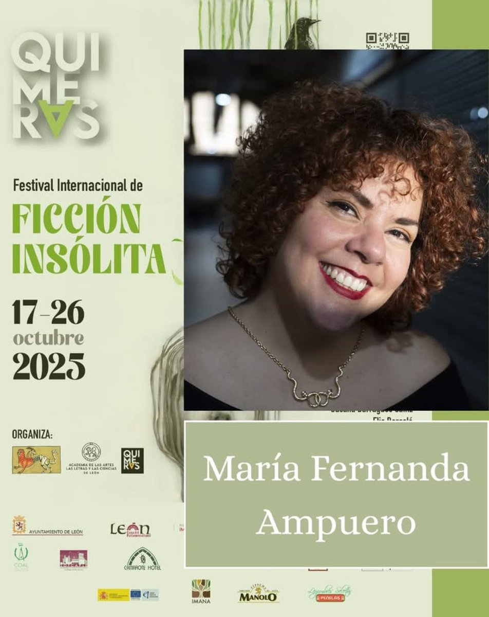 ‼️Festival Internacional de Ficción Insólita. QUIMERAS‼️
JORNADA DE INAUGURACIÓN 
📍Palacio del Conde Luna
🗓️viernes, 17 de octubre 
⏰17:30h.
🎫Entrada libre