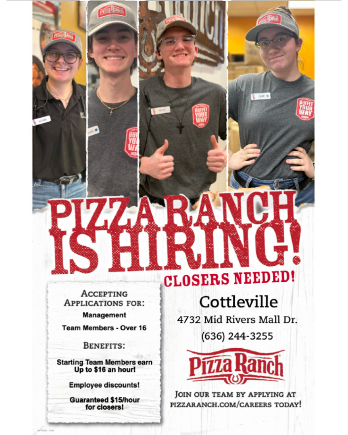 STILL HIRING!
Please apply at pizzaranch.com/careers and we will happily schedule an interview with you! We are in need of more team members that are 16 and over and can close 4+ days a week.  Earn up to $16 an hour!
Link in Bio!