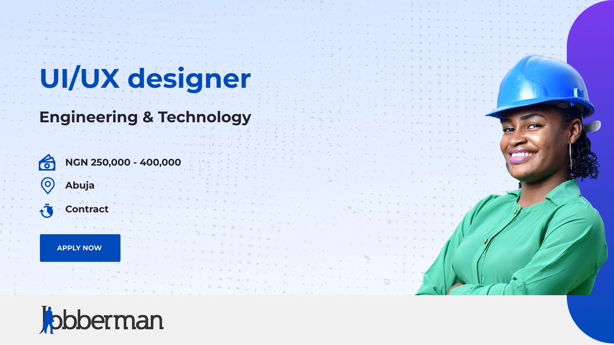Jobbermandotcom's tweet image. 🚨 Job Alert! 

Seeking an Entry level UI/UX Designer to craft user-centered designs. 2+ years experience required. Apply Now!
brnw.ch/21wWG3D

Know someone perfect for this? Share or tag them!

#NowHiring #JobsInNigeria #JobbermanNigeriaJobs #EndUnemployment