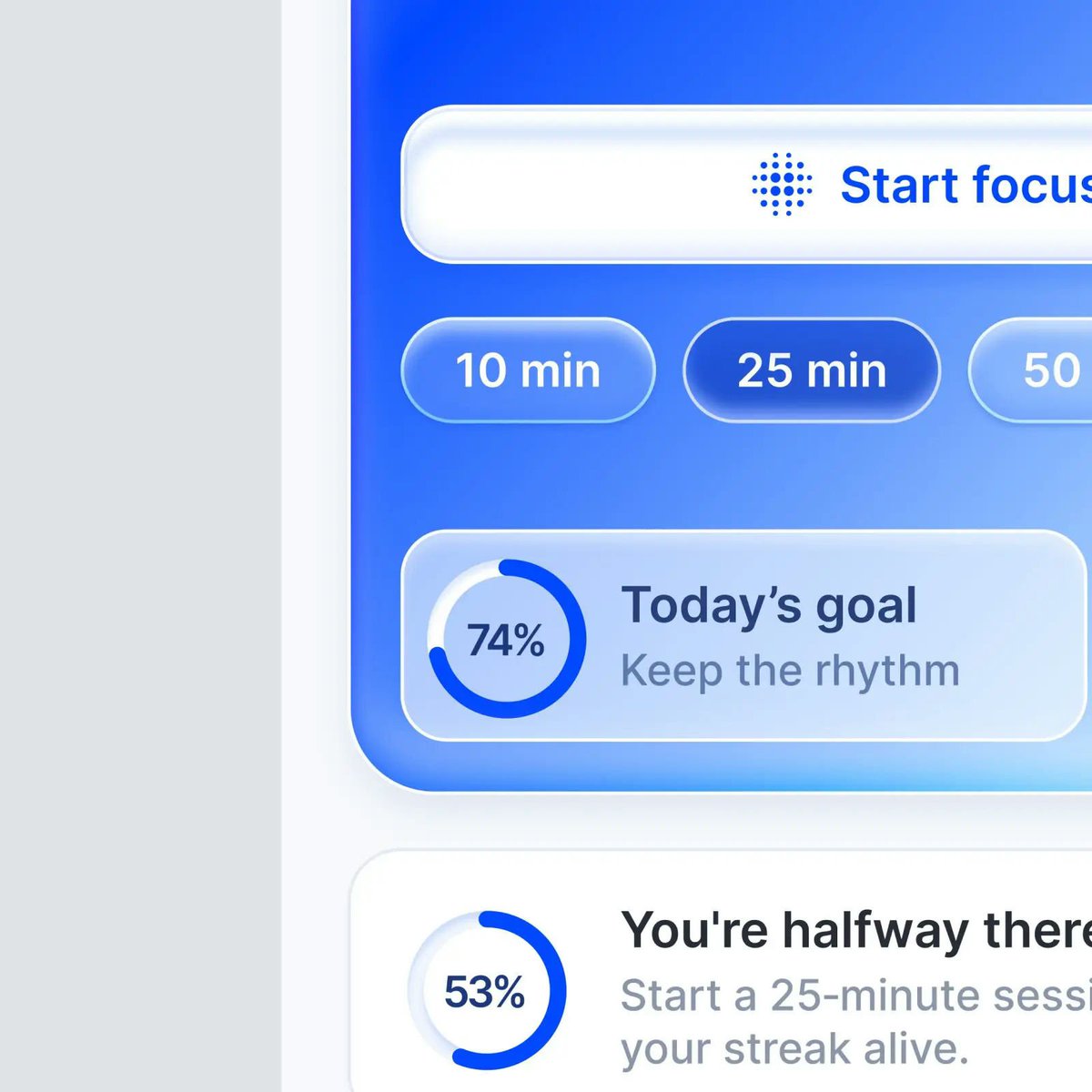 Focus session tracker by <a href="/mnowakdesign/">Michael Nowak</a>