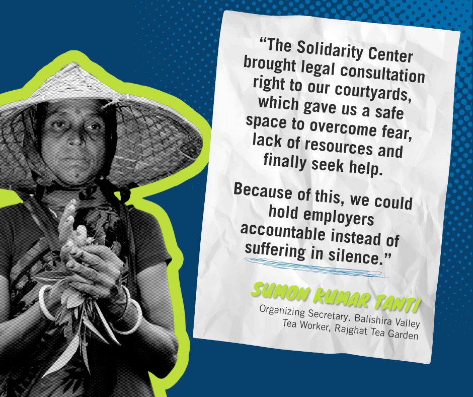 SolidarityCntr's tweet image. In March, the Dept of Labor abruptly cancelled funding for the #Solidarity Center&apos;s #ILAB-supported labor programs, including work with tea pickers in #Bangladesh, a key US trading partner. Hear from workers themselves on the impact of the funding cuts 👉 sclinks.co/42OBnNd