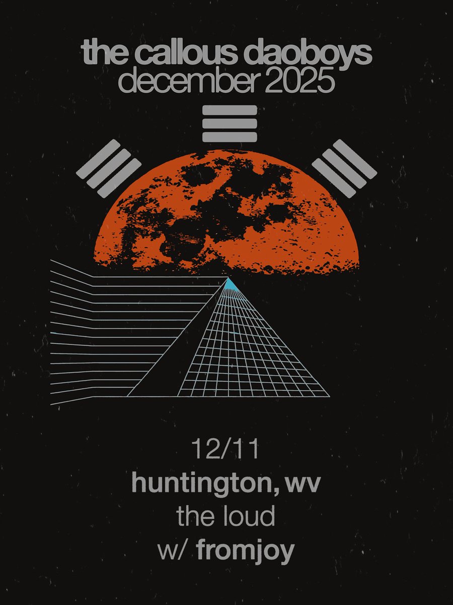 Just announced: The Callous Daoboys live at The Loud w/ fromjoy December 11th! Get tickets starting Friday, 10/17 at 12pm 🎟️ 🌟