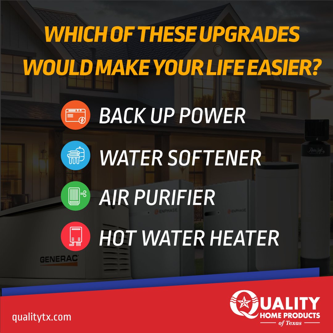 QualityHomeTX's tweet image. We want to know — if you could pick one, what would make life at home WAY better? Vote below!
#HomeEssentials #HoustonLiving #HoustonTX #EngageWithUs #QualityHomeProducts #HoustonHomes