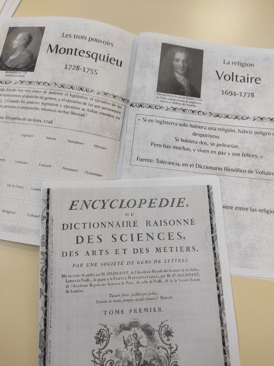 DamienEcu's tweet photo. Premier escape game avec les 4e section internationale espagnole au collège des Jacobins ! Parviendrez vous à retrouver les différents articles de l'Encyclopédie sans vous faire attraper par Louis XV ?  Ánimo ! https://t.co/ZNlmu3DjuM
