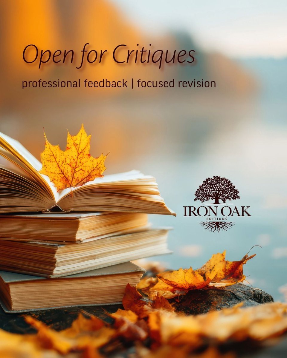 Need honest, constructive criticism? Consider working with one of our professional editors that can offer detailed developmental feedback. The Iron Oak Editions editorial critique team is here to help you refine your work.

Details:

buff.ly/AidDU15 

#writingcommunity