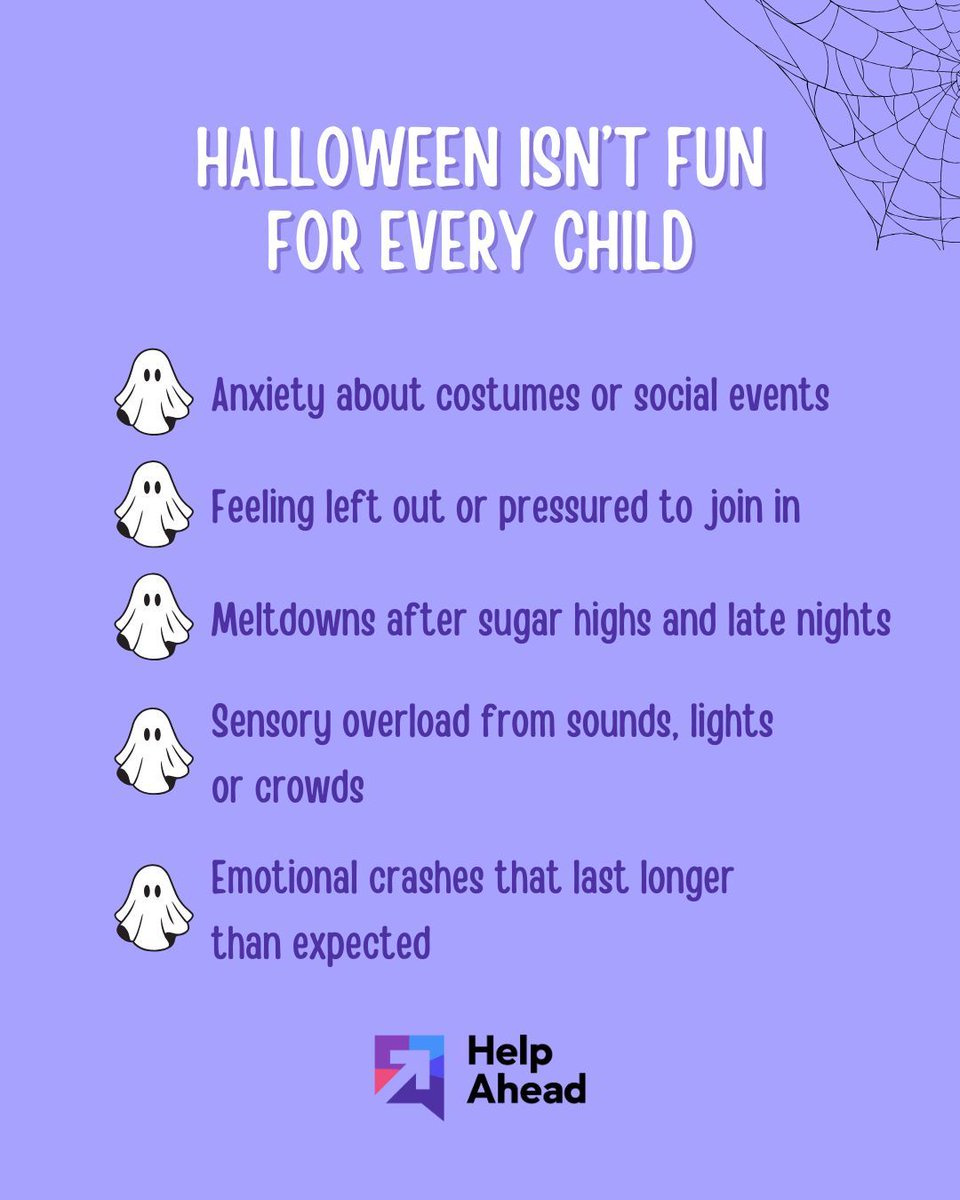 HelpAheadTO's tweet image. Behind the fun of Halloween, some kids are struggling.
We’re here to help you figure out what’s going on underneath the surface.
✨ Learn more at helpahead.ca #HelpAheadTO