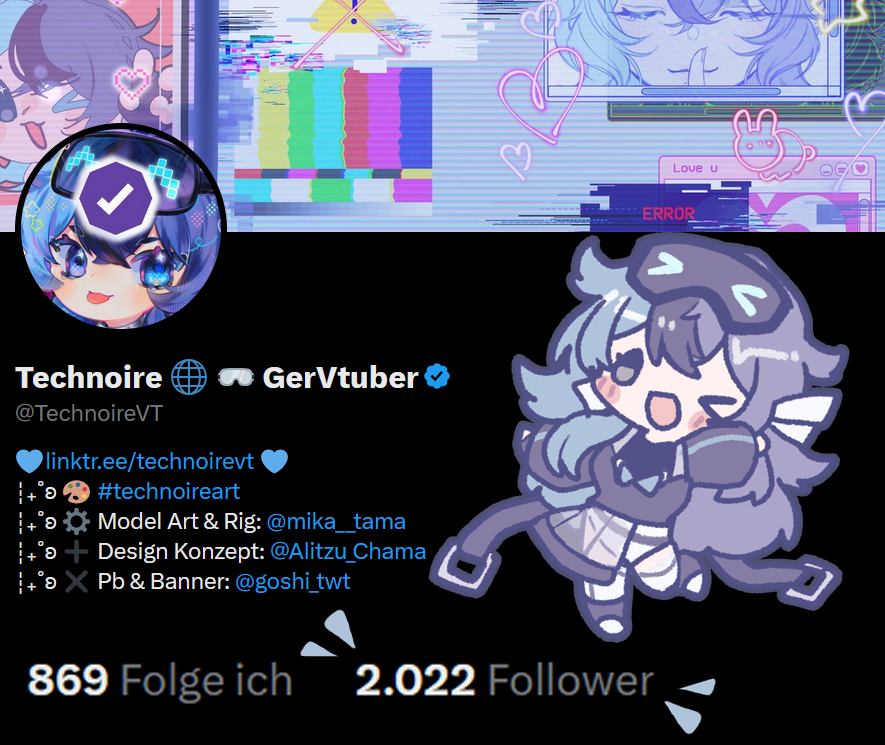 TechnoireVT's tweet image. 🫶 Dankeschön 🫶
Ich freu mich dass meine silly Posts euch gefallen :D