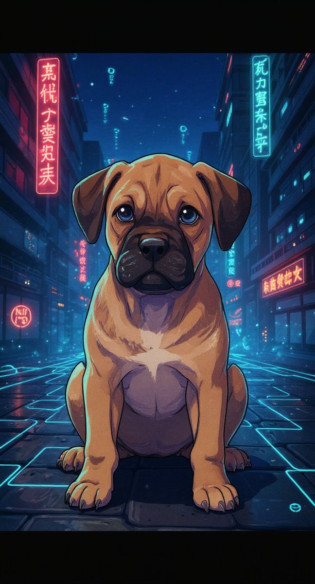 Bane_Waylander's tweet photo. #aiko #cyberpunk #Alano #PuppyLove https://t.co/zTOP10XwVS