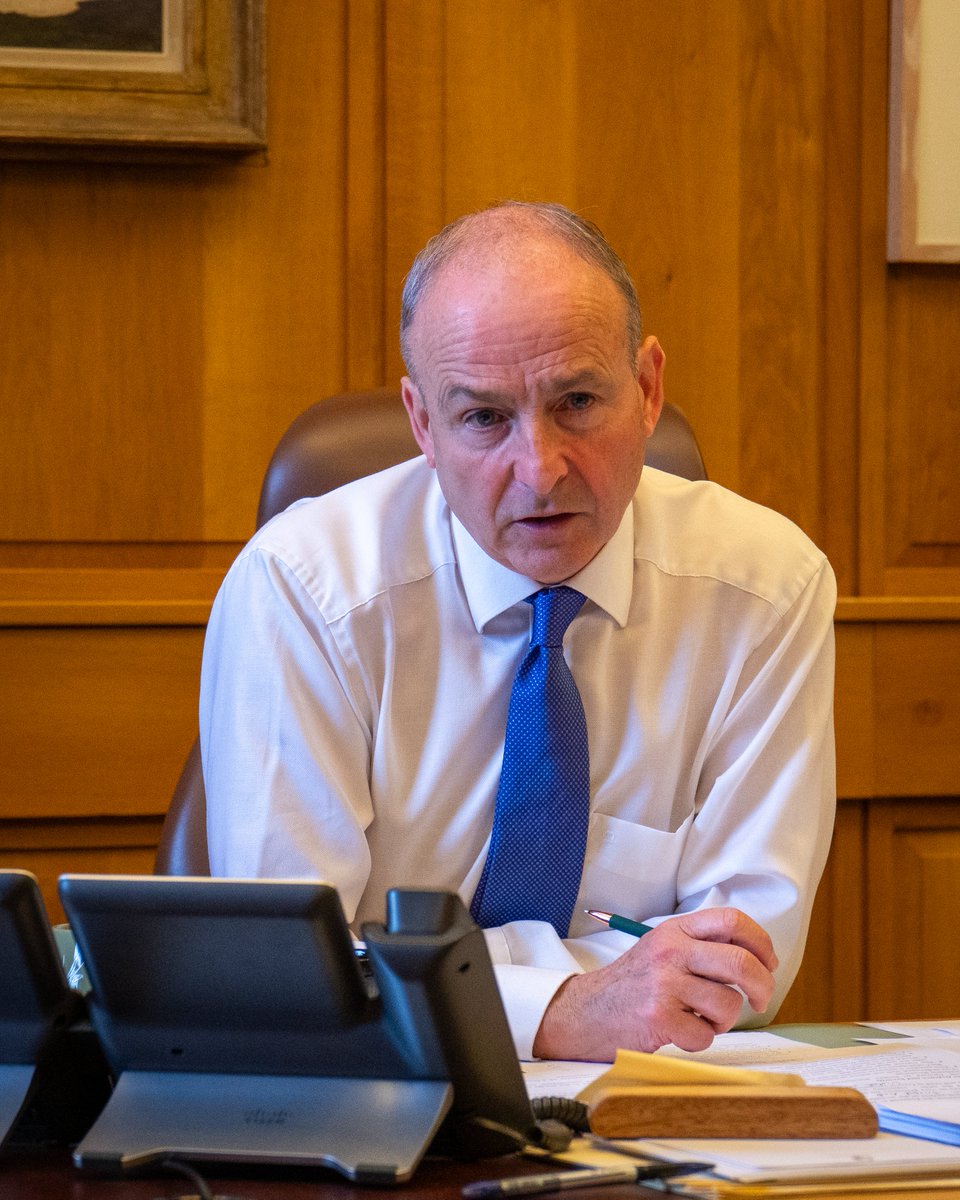 MichealMartinTD's tweet image. Good to talk to @eucopresident ahead of next week’s European Council meeting.
Look forward to our discussions of how to make Europe more secure, how to underpin peace in the Middle East, and how to bring the war in Ukraine to an end.
The EU must act with unity and purpose.