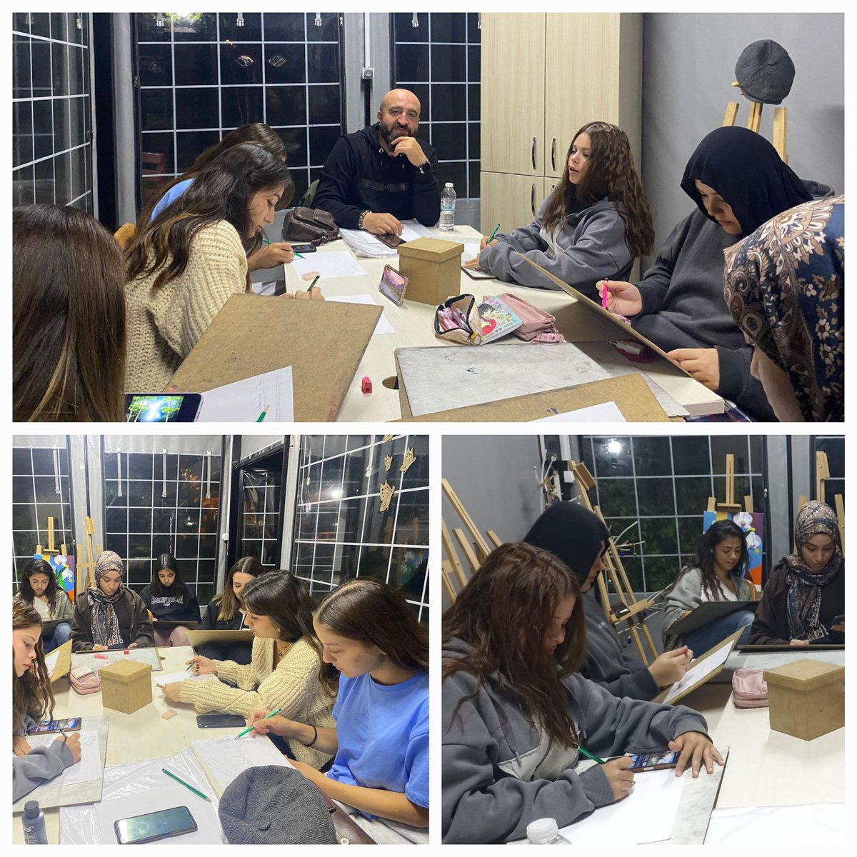 Gevherhan Kyk Kız Yurdunda gönüllü gençlerimizle birlikte resim eğitimi faaliyetlerine başladık. 🎨🖼️🖌️