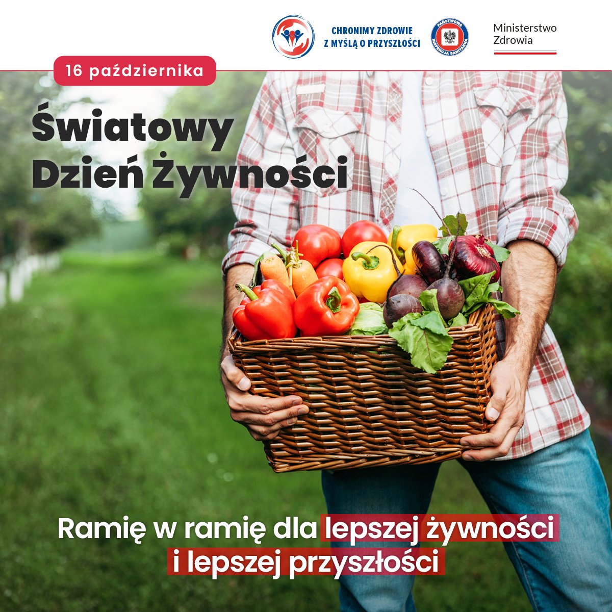 Główny Inspektorat Sanitarny (@gis_gov) on Twitter photo 16 października obchodzimy Światowy Dzień Żywności – dzień, w którym jedzenie staje się tematem globalnej rozmowy. 🌎🌏🌍
Nie tylko jako codzienna potrzeba, ale także jako wyraz odpowiedzialności, lokalnego działania i społecznego zaangażowania. gov.pl/web/gis/swiato… 16 października obchodzimy Światowy Dzień Żywności – dzień, w którym jedzenie staje się tematem globalnej rozmowy. 🌎🌏🌍
Nie tylko jako codzienna potrzeba, ale także jako wyraz odpowiedzialności, lokalnego działania i społecznego zaangażowania. gov.pl/web/gis/swiato…