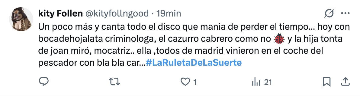 He oído muchas cosas sobre mí pero "la hija tonta de Joan Miró" las supera todas.