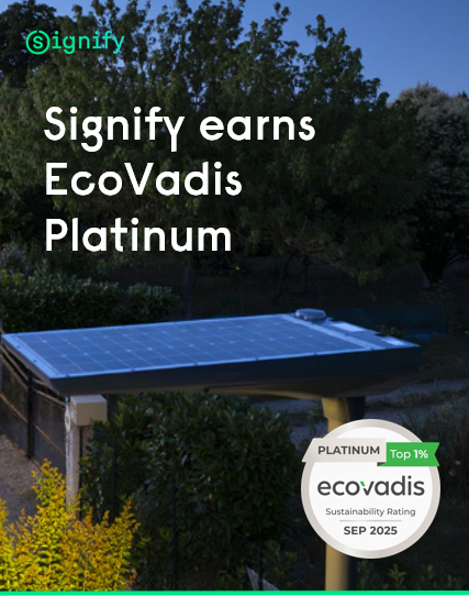 A1lightingmag's tweet image. Signify earns EcoVadis Platinum Medal, maintaining top sustainability ranking since IPO. Find out more ➡️ a1lightingmagazine.com/awards/signify… #lighting #lightingnews #Signify #EcoVadis #awarded #Platinum #Medal #sustainability #commitment