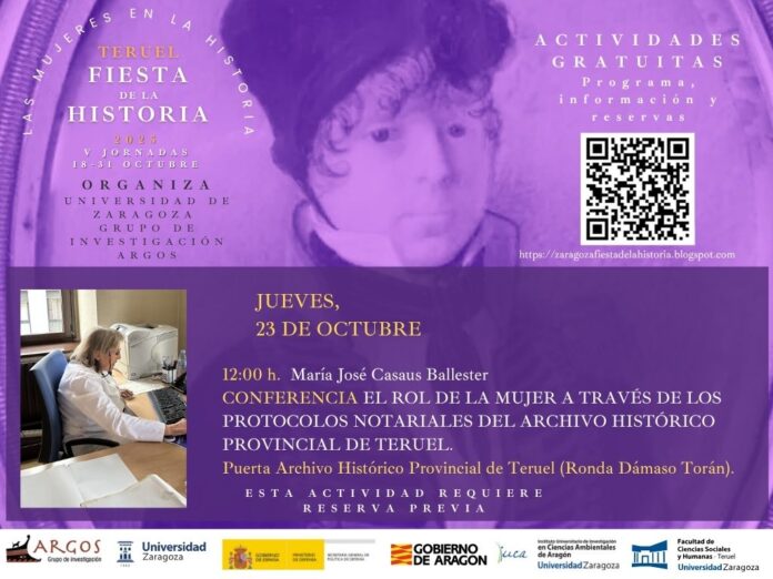 Nos unimos a la "Fiesta de la Historia" organizada por la Universidad de Zaragoza.
Jueves 30 de octubre en el AHPTE a las 12:00 h
Ronda Dámaso Torán, 54
…ragozafiestadelahistoria.blogspot.com