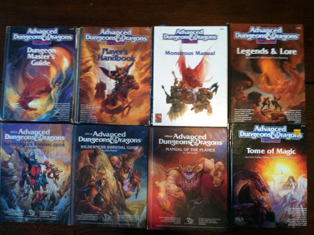 Lutra_Gaming's tweet image. FYI, you can still play AD&amp;amp;D and not the WOTC version, but REAL AD&amp;amp;D with 1st-3.5 editions.

The books are readily available for about $20-30 each for the main books, and $20 for the others (Depending). 

Go with the real AD&amp;amp;D not imations
#wotc #dnd5e 

Yes, yes, 3.5 is WOTC,