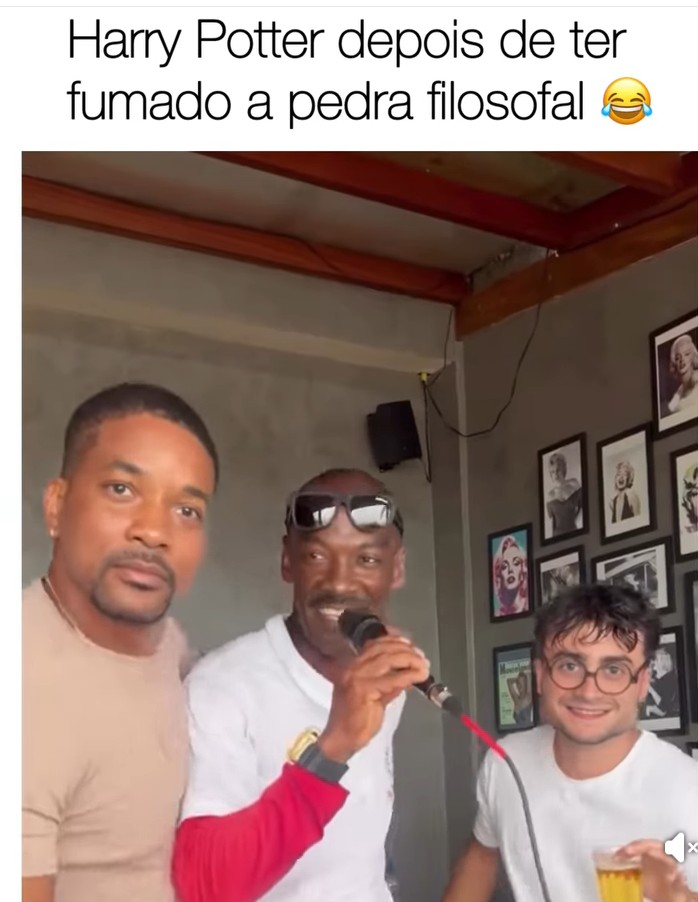 Triploturtle's tweet image. Encontro emocionante entre Will Smith, Ed Murphy e Harry Potter