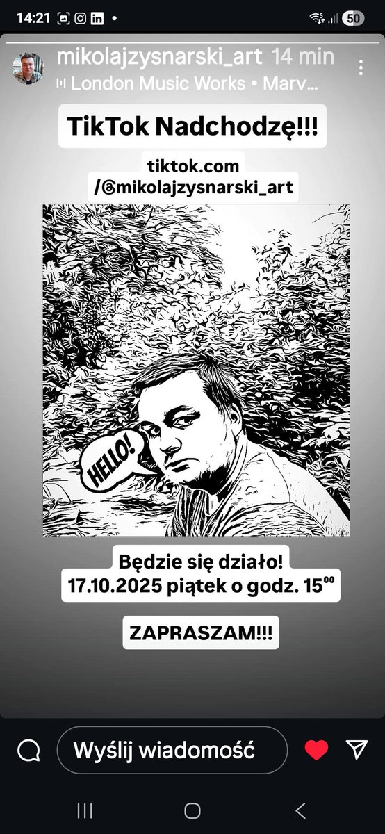 TikTok, premiera!
piątek 17.10.2025
godz. 15.00 
Bądźcie tam!
⬇️⬇️⬇️⬇️⬇️⬇️⬇️⬇️⬇️⬇️