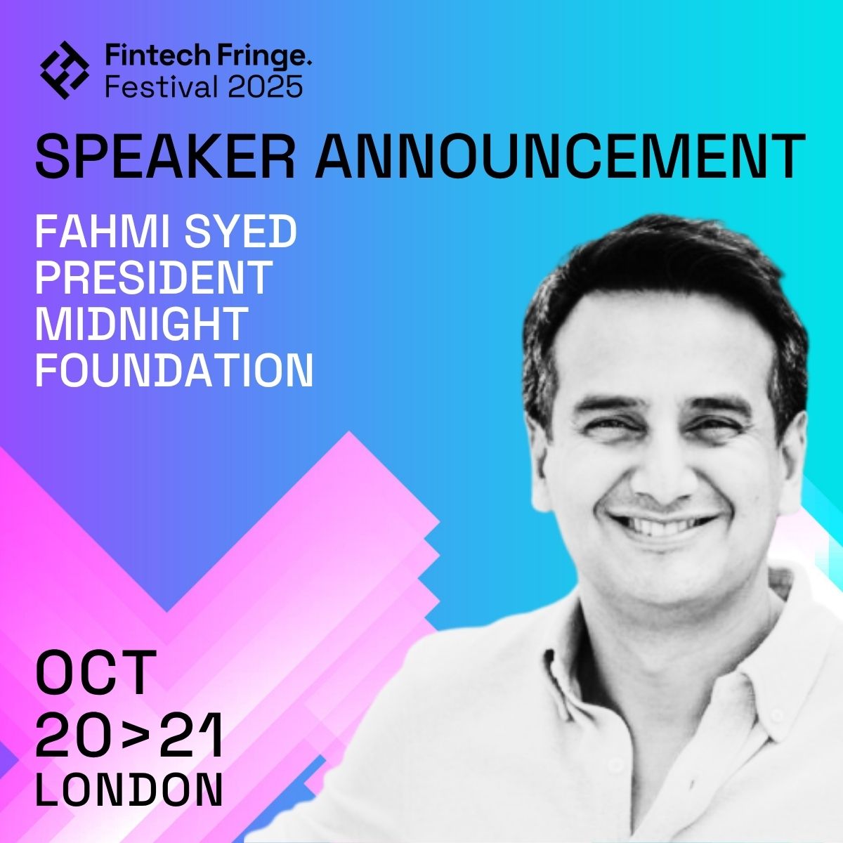F_ZK_Now's tweet photo. Looking forward to @fintechfringe next week.

I’ll be on the main stage with Mark Williamson (@HSBC) and @IanHorne_  to talk about the intersection of TradFi and DeFi — and whether the future of finance is truly tokenized.

See you there. 👋
Oct 20 | 9:35am https://t.co/q6wFe9nVrW