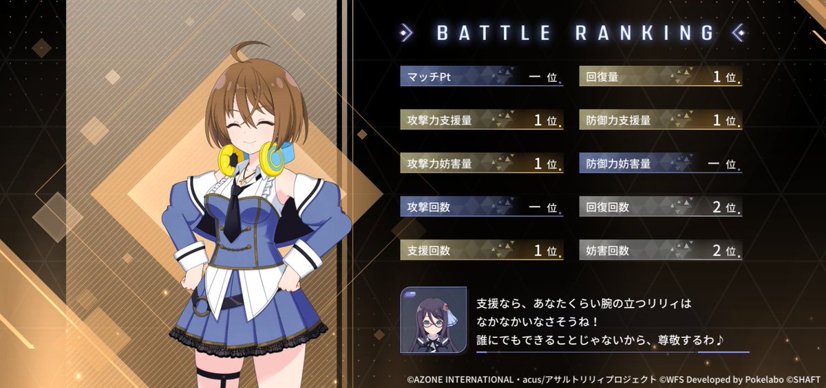 レギオンマッチ貢献度

#ラスバレ