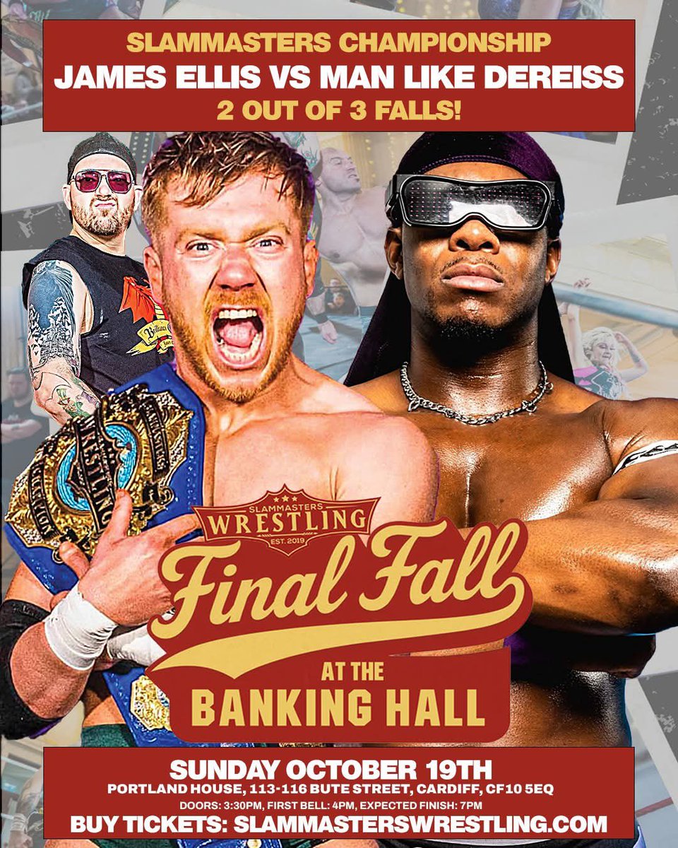 James Ellis - Pro Wrestler (@jamesellispw) on Twitter photo THIS WEEKEND 
SAT: Dragon Kingdom Vs. Sammy Phillips ποΈ ringsideworld.co.uk/event32468/draβ¦
SUN: Slammasters Vs. Dereiss ποΈ slammasterswrestling.com/tickets/
Continuing to make 2025 absolute Brilliance 
ππ»βπ» THIS WEEKEND 
SAT: Dragon Kingdom Vs. Sammy Phillips ποΈ ringsideworld.co.uk/event32468/draβ¦
SUN: Slammasters Vs. Dereiss ποΈ slammasterswrestling.com/tickets/
Continuing to make 2025 absolute Brilliance 
ππ»βπ»