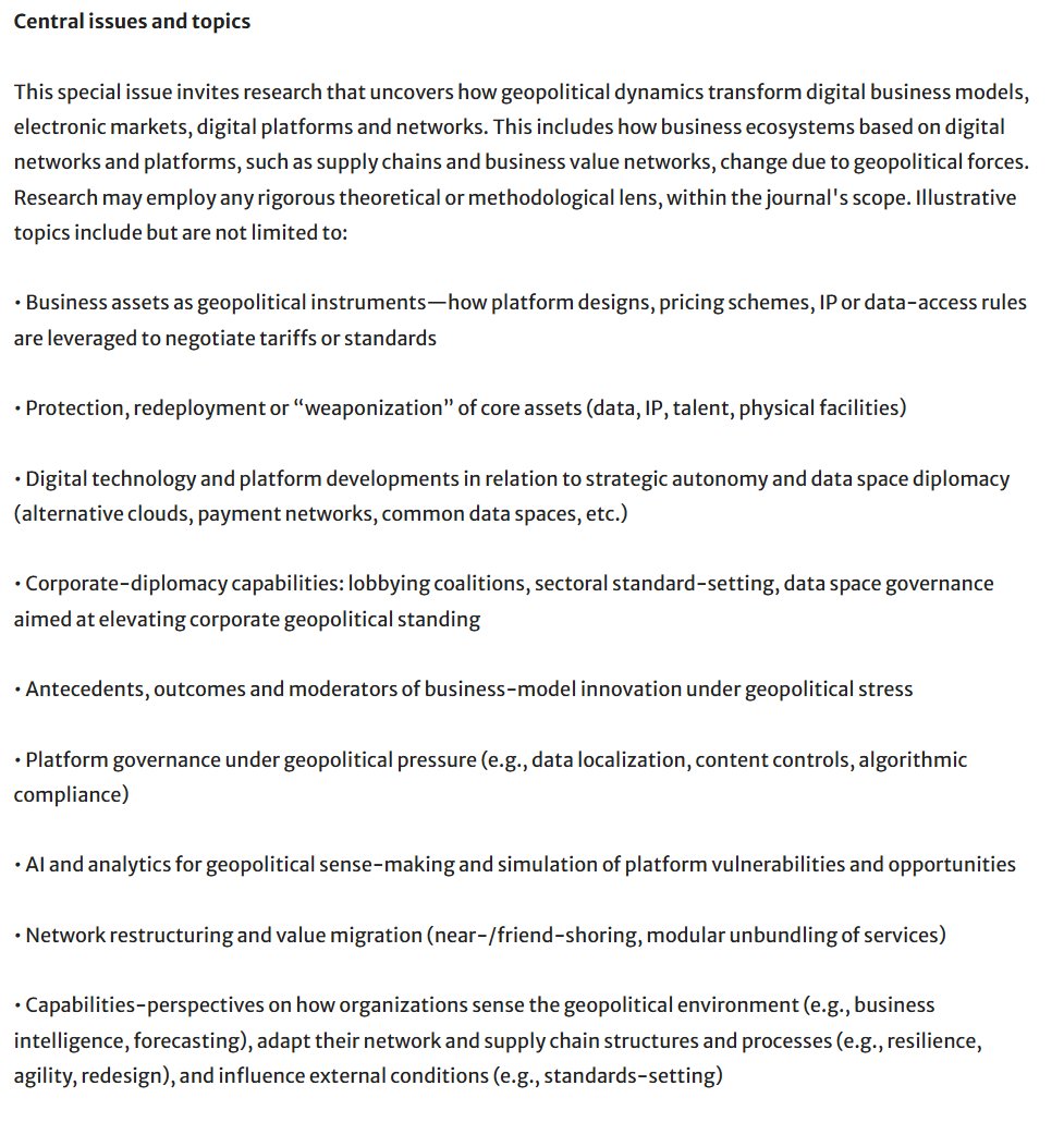 Electronic Markets - The International Journal on tweet media