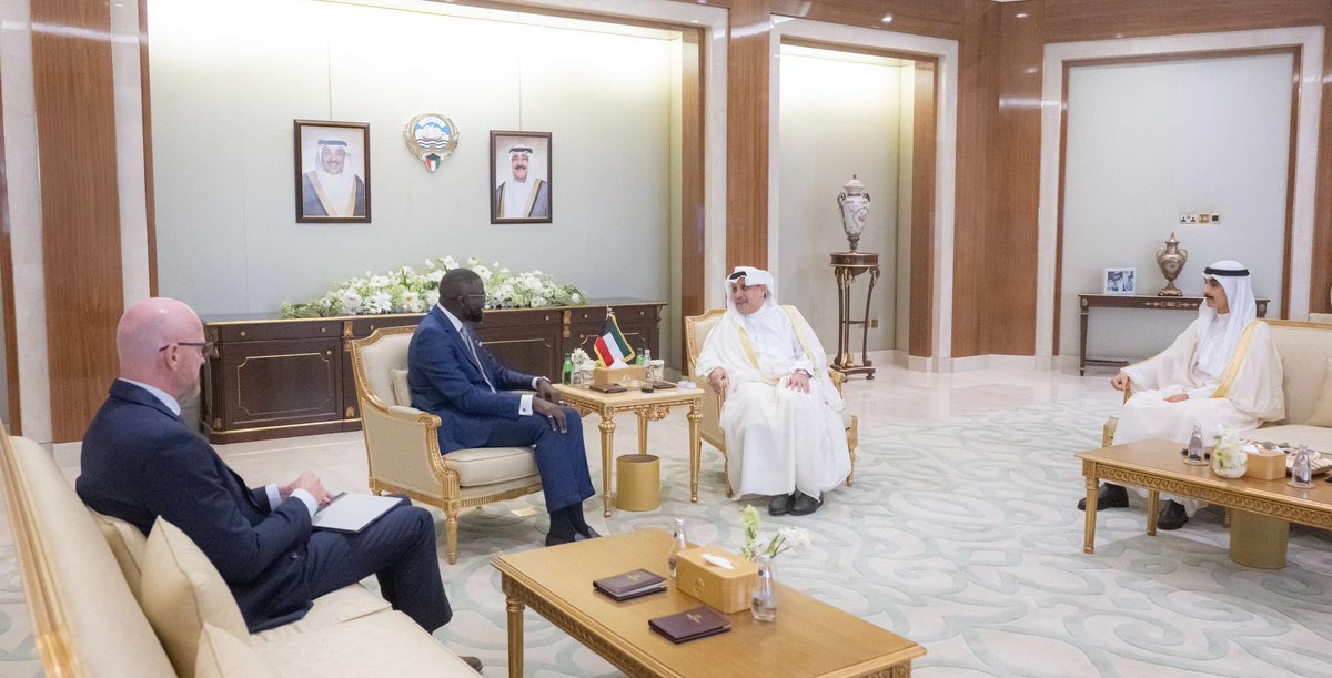 Honoured to be received at Bayan Palace by H.E. Sheikh Hamad Jaber Al-Sabah, Minister of Amiri Diwan Affairs, and H.E. Sheikh Thamer Jaber Al-Sabah, Head of His Highness the Crown Prince’s Diwan. We reaffirmed our strong bound of friendship and commitment to humanity.