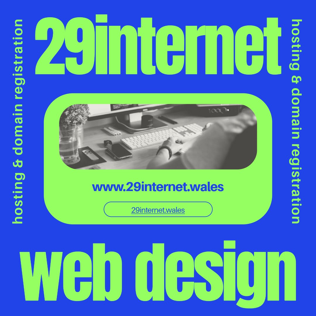 29internet's tweet image. Your business deserves a website that works as hard as you do. We can design your site, write your content, manage your promotion & PR. Always here to advise, update & support โ your site never slips down the to-do list. 07775 558548. 29internet.wales #WebDesignWales