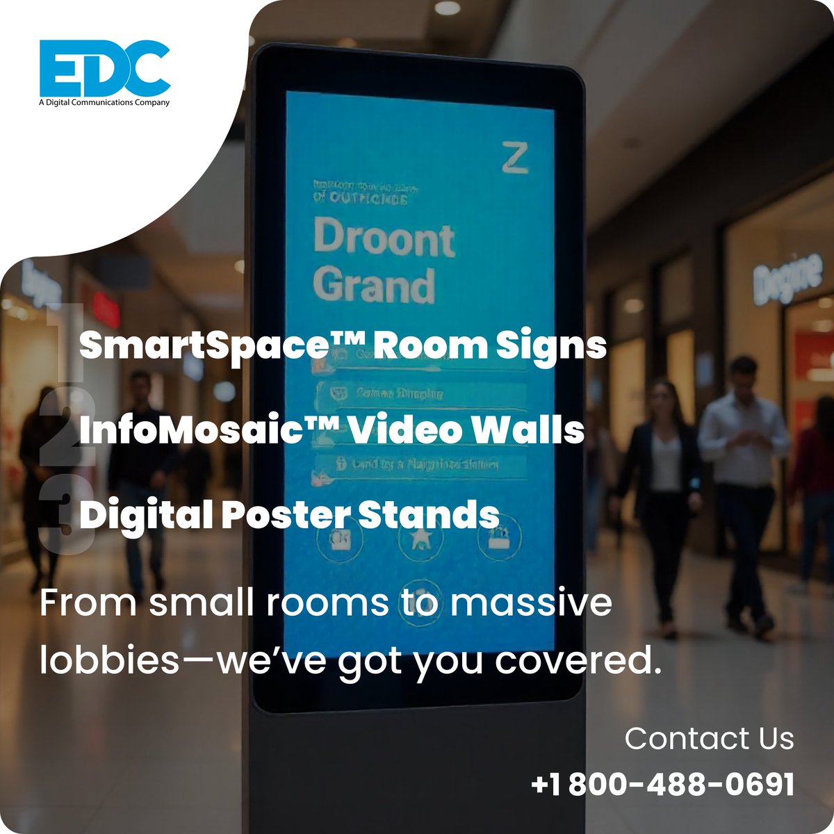marketingedc35's tweet image. Think signage is just for looks? Think again.
 ⚡ EDC upgrades your space with:
 ✅ ADA compliance
 ✅ CMS remote updates
 ✅ Room signs, wayfinding &amp;amp; mobile sync
 Smart. Seamless. Future-ready.
 📲 Link in bio | ☎ 1-800-488-0691

#SmartSignage #EDCSignage #ADACompliance