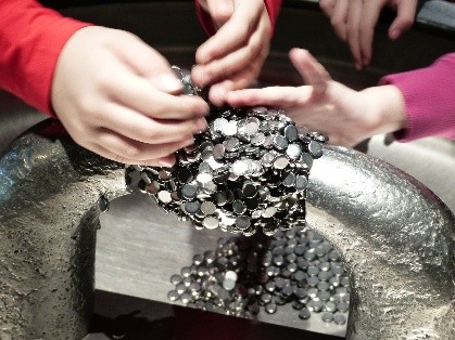 Magnets can be dangerous. Never allow kids to play with them unsupervised. If you think a magnet was swallowed, call the poison center right away at 1-800-222-1222.