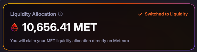 registered all eligible wallets for liquidity

i will likely lose 45% tokens, or more depending on the price

it's time to show off DAMMV2 tek <a href="/MeteoraAG/">Meteora</a>