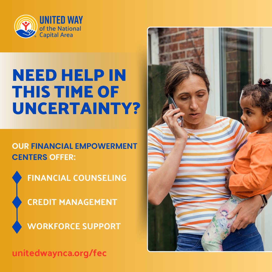 When families face hardship, United Way NCA’s Financial Empowerment Centers provide:
✔️ Financial counseling
✔️ Workforce development
✔️ Credit management support

Help us reach more neighbors in need. 💙
Donate today: unitedwaynca.org/fec

#ALICE2025 #FinancialStability