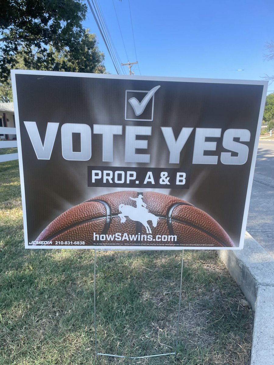 airhasiescardo's tweet image. VOTE YES!!!!!

VOTAR SI!!!!

#ProjectMarvelSA #SanAntonio #SpursArena #PropA #PropB #BexarCounty #SanAntonioSpurs #DowntownSA #EastSideSA #VoteSA #LocalElections #Hemisfair #SpursNation #SATX #AlamoCity #PorVIda