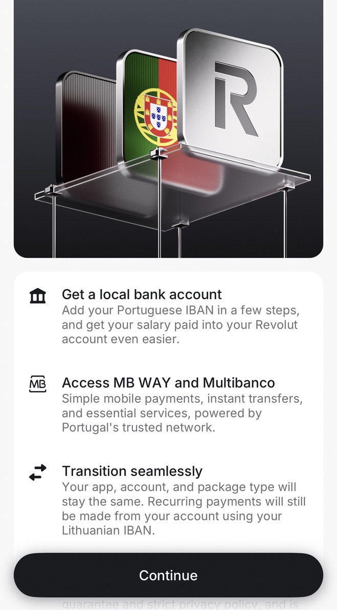 Great news <a href="/levelsio/">@levelsio</a>! Revolut finally offers Portuguese IBAN and MB Way.

No more relying on sketchy apps from ActivoBank and other local banks.

Revolut won a long battle with lobbyists, and many NHR residents like myself can at last utilize the best nomad-friendly bank app.