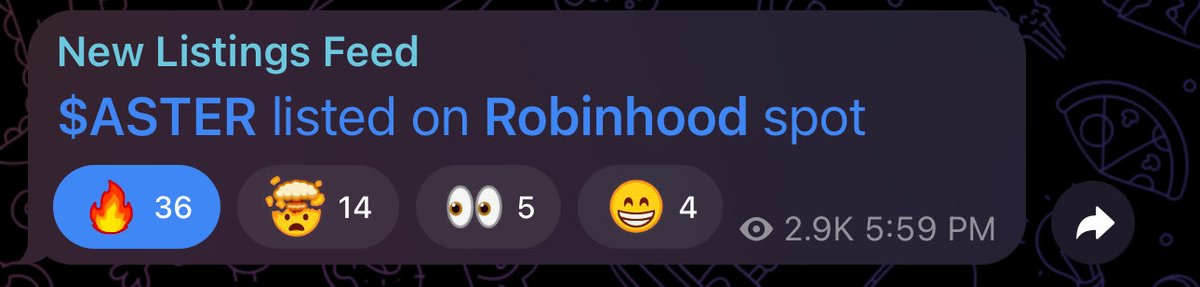 $ASTER listed on Robinhood spot 🔥

Higher 📈