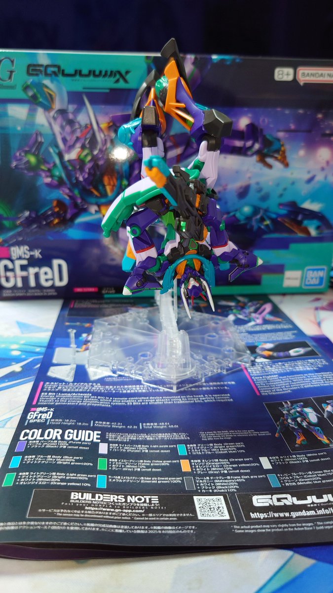 NXk0pvX7XxMZdEF's tweet image. #ガンプラ
#ジークアクス 
#GQuuuuuuX 
最近頑張って作っていた
GFreDが　やっと完成しました〜