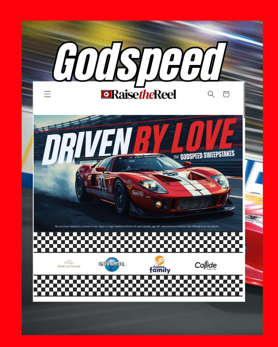 CALLING ALL NASCAR AND MOVIE FANS: If you've ever wanted to do some laps in a real NASCAR race car, or be in a SUPER COOL Christian movie, now's your chance: raisethereel.com/collections/go…