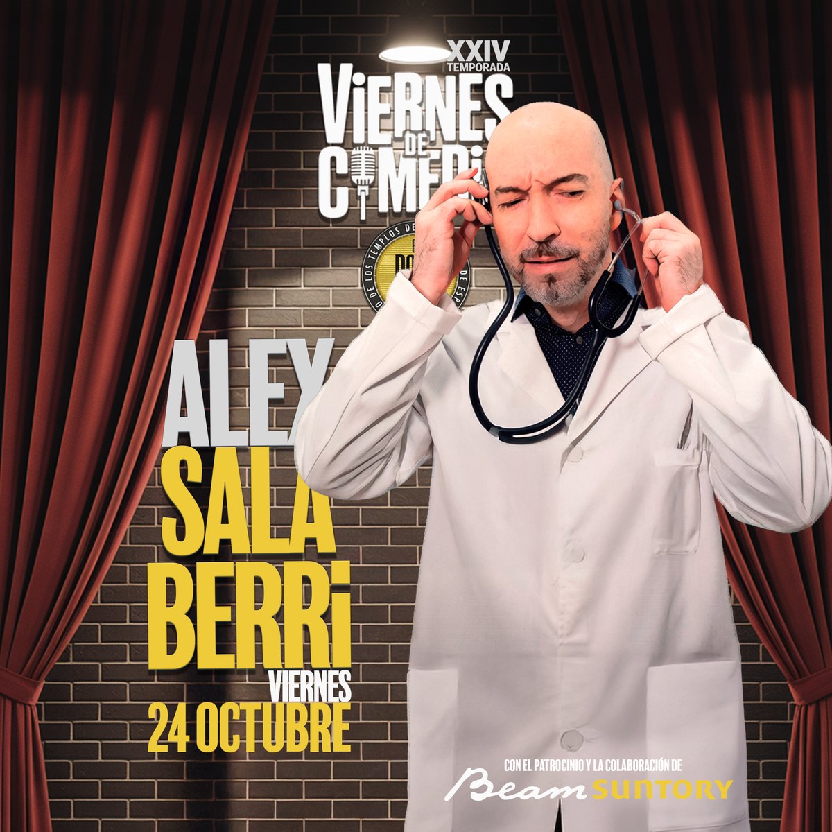 Seguimos disfrutando en los Viernes de Comedia de El Paso, esta vez con la actuación de Alex Salaberri que vuelve a nuestro escenario el viernes 24 de octubre. Reservas e info al 925 822 591 o en complejoestoril.com/eventos/alex-s…