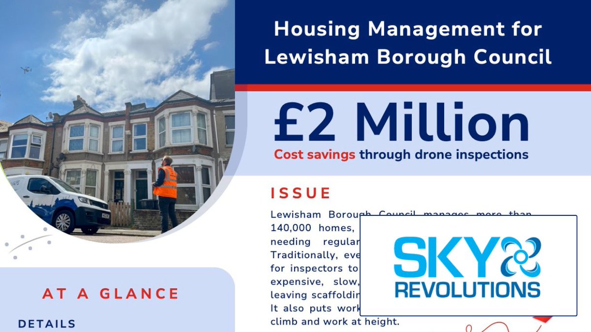 🎯 𝗗𝗥𝗢𝗡𝗘𝗦 𝗜𝗡 𝗔𝗖𝗧𝗜𝗢𝗡: <a href="/LewishamCouncil/">Lewisham Council</a> - £2 Million Cost Savings through Drone Inspections with Sky Revolutions - arpas.uk/drones-in-acti… - #arpasuk #lewishamcouncil #skyrevolutions #droneinspection #dronesurvey #droneindustry #assetmanagement