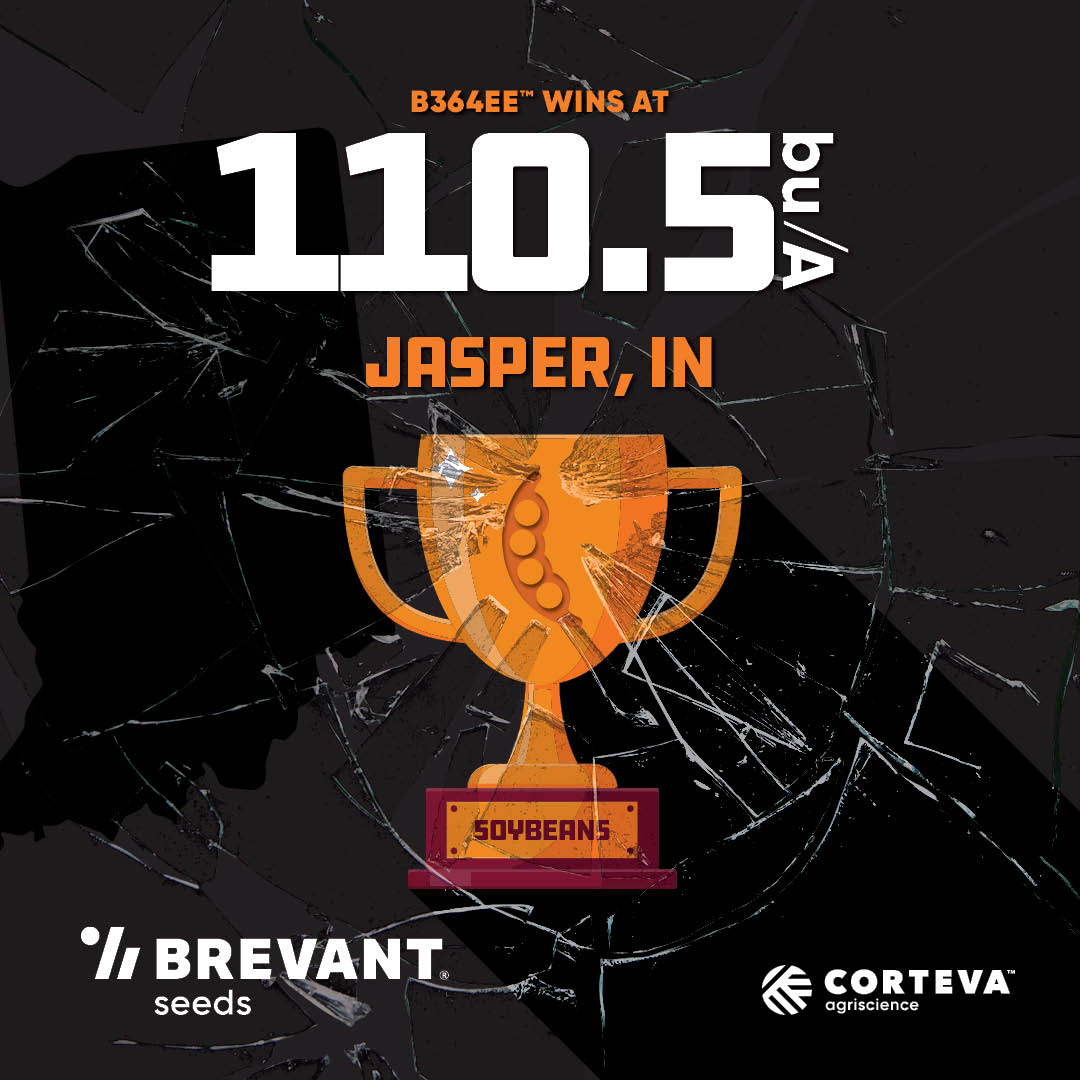 Yield Alert! 🚨

B364EE™ wins Jasper, IN with a big 110.5 bu/A — outpacing the next-best soybean by +1.5 bu/A. That’s how you rack up the W’s this harvest. 🌱

👉 Check out your local yield results: bit.ly/48pkU5A