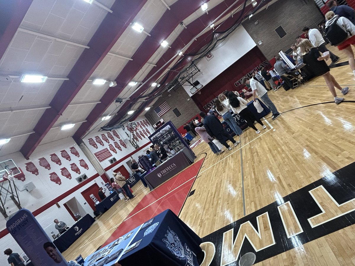 First college fair in the books at <a href="/TCSchools/">Timothy Christian</a>. Working hard on and off the court. 🏀📚

#studentathlete #classof2028 #collegebound #basketballrecruit