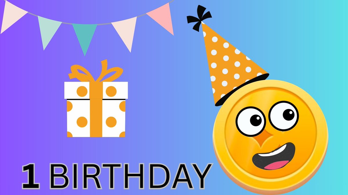 ORO_Community's tweet photo. Today $ORO is celebrating its first birthday 🎉🎂 Best wishes — the party starts in a few hours! 🥳🎈 https://t.co/R0fIwZa8q9