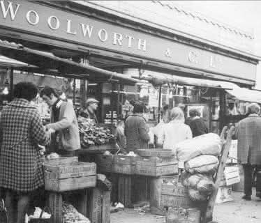 Woolworths and Lewisham market, 1969