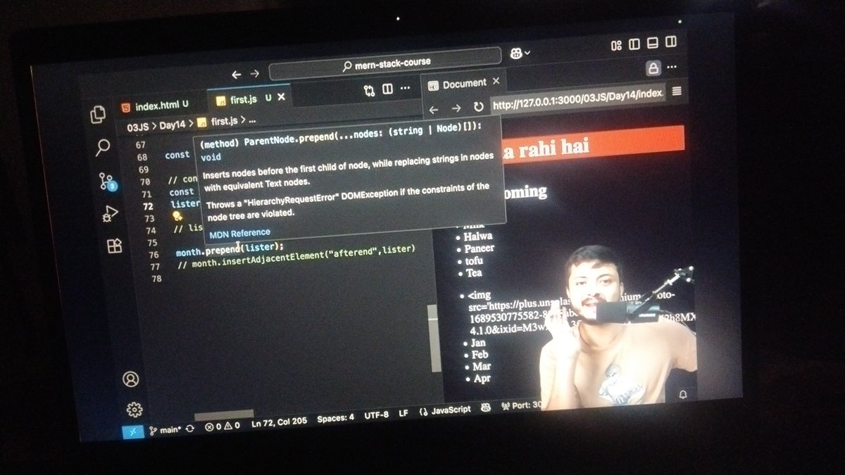 imKrishnaT's tweet image. Day 29 Of web development course ๐ฅ
We learn about the CRUD Operations in DOM โจ
Excited for the next @rohit_negi9 โ
#WebDevelopment #Rohitnegi