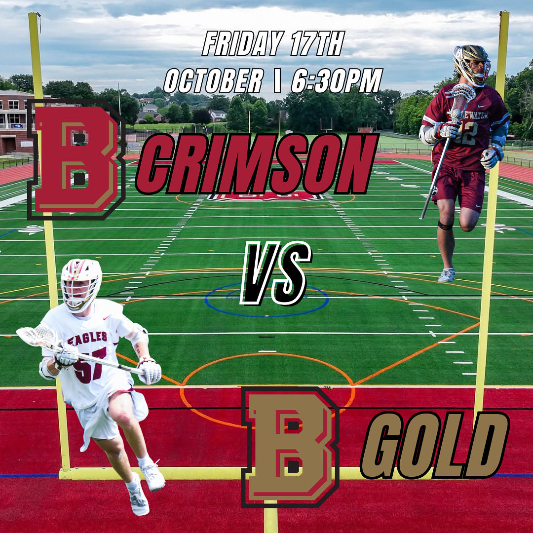 Fall ball is almost over, so come check out the Eagles this Friday night.  The annual Crimson vs. Gold Classic is scheduled to begin around 6:30pm tomorrow night at Jopson Field.
#BIA #BElite #CrimsonGoldClassic
