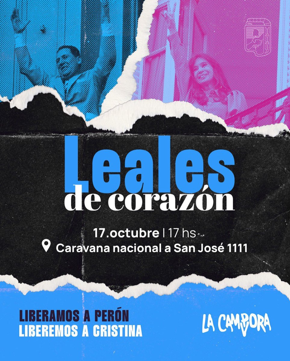 El 17 a las 17 horas: CARAVANA A SAN JOSÉ 1111. ✌🏼🇦🇷

#CristinaLibre